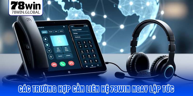 Các trường hợp cần liên hệ 78WIN ngay lập tức