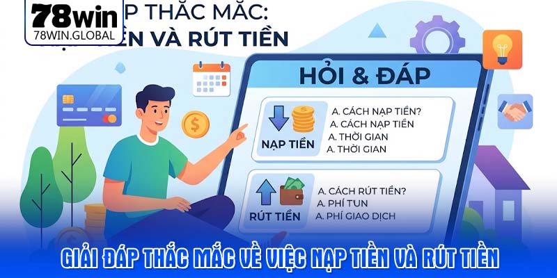 Giải đáp thắc mắc về việc nạp tiền và rút tiền
